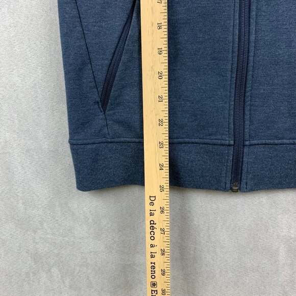 Lululemon Mens Sweater XS Blue Heather City Sweat Zip Hoodie Long Sleeve Stretch - Picture 5 of 7